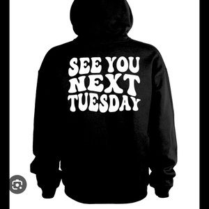 James Kennedy black sweatshirt Vanderpump Rules VPR See you next Tuesday size xl